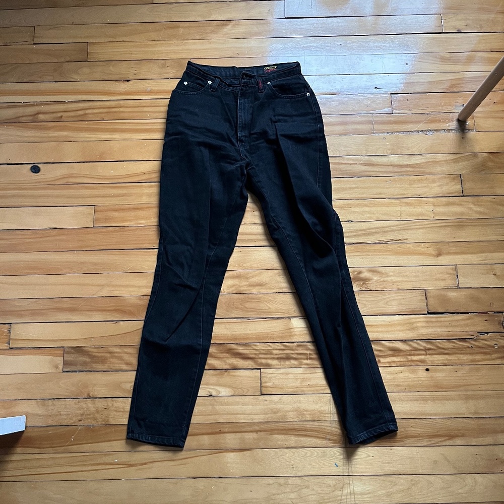 Vintage black straight leg jeans